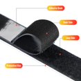 thumbnail image 4 of Cinta de velcro PTUNA 9,5 m x 2,5 cm adhesiva negra, 4 of 7