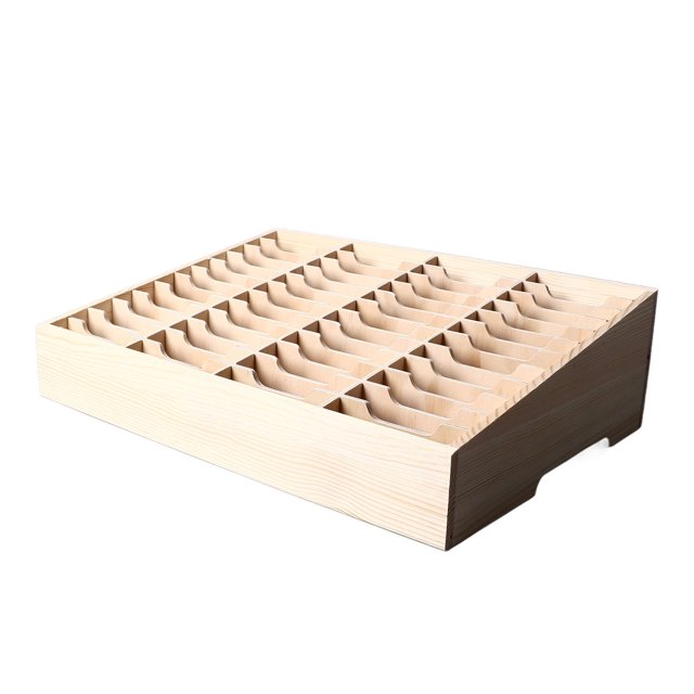 Phone Box, Wooded 48 Compartments Workmanship Sturdy Structure Desktop Storage Box for Office