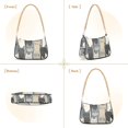 thumbnail image 7 of FORMRS Womens Shoulder Bag with Chain Strap Clutch Purse Cute Tote Handbag, Blue Cute Cats, 7 of 7