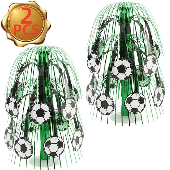 11" Soccer Ball Cascade Centerpiece, Soccer Birthday & Party Decorations Supplies Favors