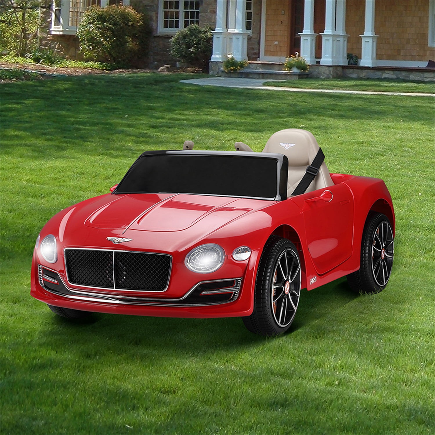 CIPACHO Licensed Bentley Electric Vehicle Toy, 12V Powered Ride On Car with Lights, Music and Remote Control, Red CIPACHO Licensed Bentley Electric Vehicle Toy, 12V Powered Ride On Car with Lights, Music and Remote Control, Red