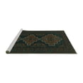 thumbnail image 2 of Ahgly Company Machine Washable Indoor Square Persian Turquoise Blue Traditional Area Rugs, 8' Square, 2 of 4