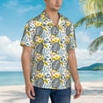 thumbnail image 5 of Fotbe Sea Turtle Hawaiian Shirt for Men Unisex Summer Beach Casual Short Sleeve Cotton Linen Button Down Shirts-X-Large, 5 of 9