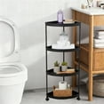 thumbnail image 4 of geerera Freestanding Bathroom Shelf, Corner Storage Rack for Toiletries, Bathroom Organizer, Space Saving Shelf, 4 of 6