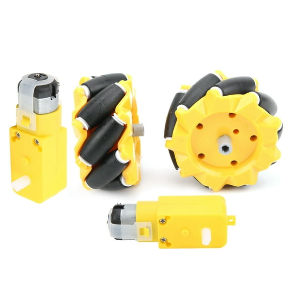 2024 Mecanum Wheel for TT Geared Motor Smart Robot Car Parts Accessories DIY Toy Components 80mm