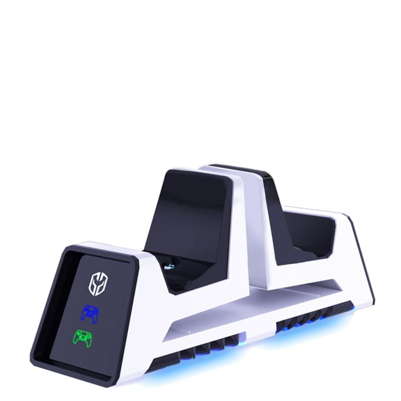 Ghost Gear - PS5 Controller Charger Dual Controller Charging Station for Playstation 5 Dualsense PS5 Charging Station for PS5, PS4, Xbox Series X, Switch Pro Controllers