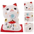 thumbnail image 2 of Gymnture Ceramic Lucky Cat Maneki Neko: Japanese Feng Shui Collectible Statue, 2 of 11