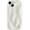 White, variant on for iPhone 14 Case, Water Ripple Wave Meteorite Bubble Pattern Chrome Plating Soft Compatible with iPhone Case (Light Silver,iPhone 14)