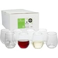 thumbnail image 5 of D'Eco Unbreakable 20 oz Wine Glasses (Set of 8) - 100% Tritan Reusable Shatterproof Clear Glassware - Perfect Cocktail Glasses for Hosting Parties Outdoors & Indoor - Wedding Gift Idea, 5 of 5