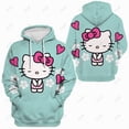 thumbnail image 3 of Hello Kitty Print Design Hoody For Women Pocket Street Sweatshirt Hip Hop Style Fleece Hoodie All-Match Comfortable Clothes HOEMLIN, 3 of 6