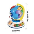 thumbnail image 3 of QIPOPIQ 5-in-1 Interactive Light-Up Globe – World Globe with Sound, Puzzle, Bead Maze & World Map | Educational Toy & Birthday Gift, 3 of 10