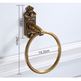 thumbnail image 5 of Bath Accessories Set Wall Mount Antique Design Paper Roll Holder Bath, 5 of 5