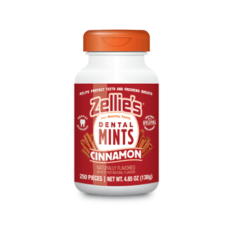 Zellie's, Xylitol Dental Mints, Cool Fruit Flavor, 250 ct jar