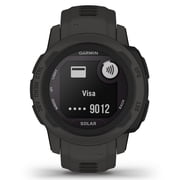 Garmin Instinct 2S Solar, Smaller-Sized GPS Outdoor Watch, Solar Charging Capabilities, Multi-GNSS Support, Trackback Routing, Graphite