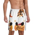 thumbnail image 2 of Fotbe Autumn Gnomes-1 Pajama Shorts for Men, Men's Pajama Bottoms, Sleepwear,Short Pajama Pants-Medium, 2 of 9
