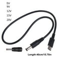 thumbnail image 3 of USB C to 5.5x2.1mm 3.5x1.35mm Power Delivery Cable for LCD Monitors, Cine Cameras, and Radio Devices, 3 of 8