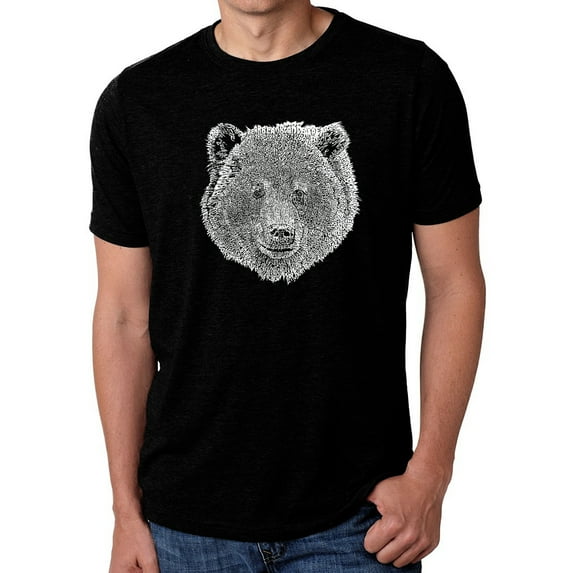Men's Premium Blend Word Art T-shirt - Bear Face