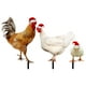 thumbnail image 1 of CRILSTYLEO 3Ud De Jardín Con Gallina Acrílica Para De Exterior Colorida, 1 of 8