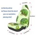 thumbnail image 3 of Wukai Broccoli 3 Full Set Car Seat Covers with Soft Padding Universal Auto Front Seats Protector and Cushion Mat, 3 of 5