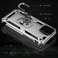 thumbnail image 6 of Compatible with iPhone 13 Pro Max Case Built-in 360 Ring Holder Kickstand, Extreme Protection Military Armor Magnetic Car Dual Layer Protective Heavy Duty Phone Cover For iPhone 13 Pro Max,Silver, 6 of 8