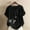 Black, variant on VgaVtl T Shirts for Women Cotton Linen Short Sleeve Plus Size Womens Tops Casual Butterfly Print Camping Comfortable Tops,Blue L
