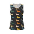 thumbnail image 6 of Sigee Plaid Dachshund for Women's Workout Tank Top,Running Tank Tops,Sleeveless Gym ClothesX-Large, 6 of 8