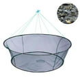thumbnail image 2 of 1pc Foldable Drop Net Fishing Prawn Bait Crab Shrimp 8060cm/10080cm Mesh Harbor Pier Pond, 2 of 8