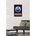thumbnail image 2 of NHL Edmonton Oilers - Logo 21 Wall Poster, 14.725" x 22.375", Framed, 2 of 3