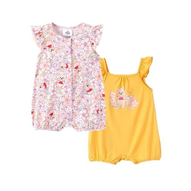 Pijama enterizo para bebé niña Disney Winnie the Pooh, pack de 2, 12-18 meses