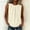 *Khaki, variant on Women's Round Neck Sleeveless Pleated Blouse, Casual Loose Fit Top White,Women's Plus S