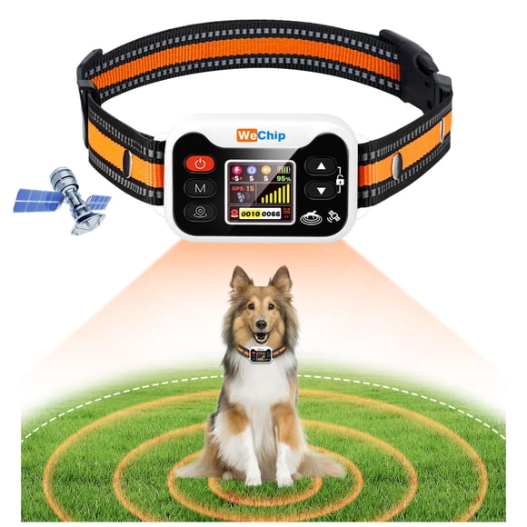 Collar GPS para Perro WeChip Impermeable IPX7 con Alcance de 2000 m