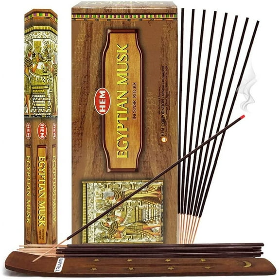 Egyptian Musk Incense Sticks And Incense Stick Holder Bundle Insence Insense Hem Incense Sticks