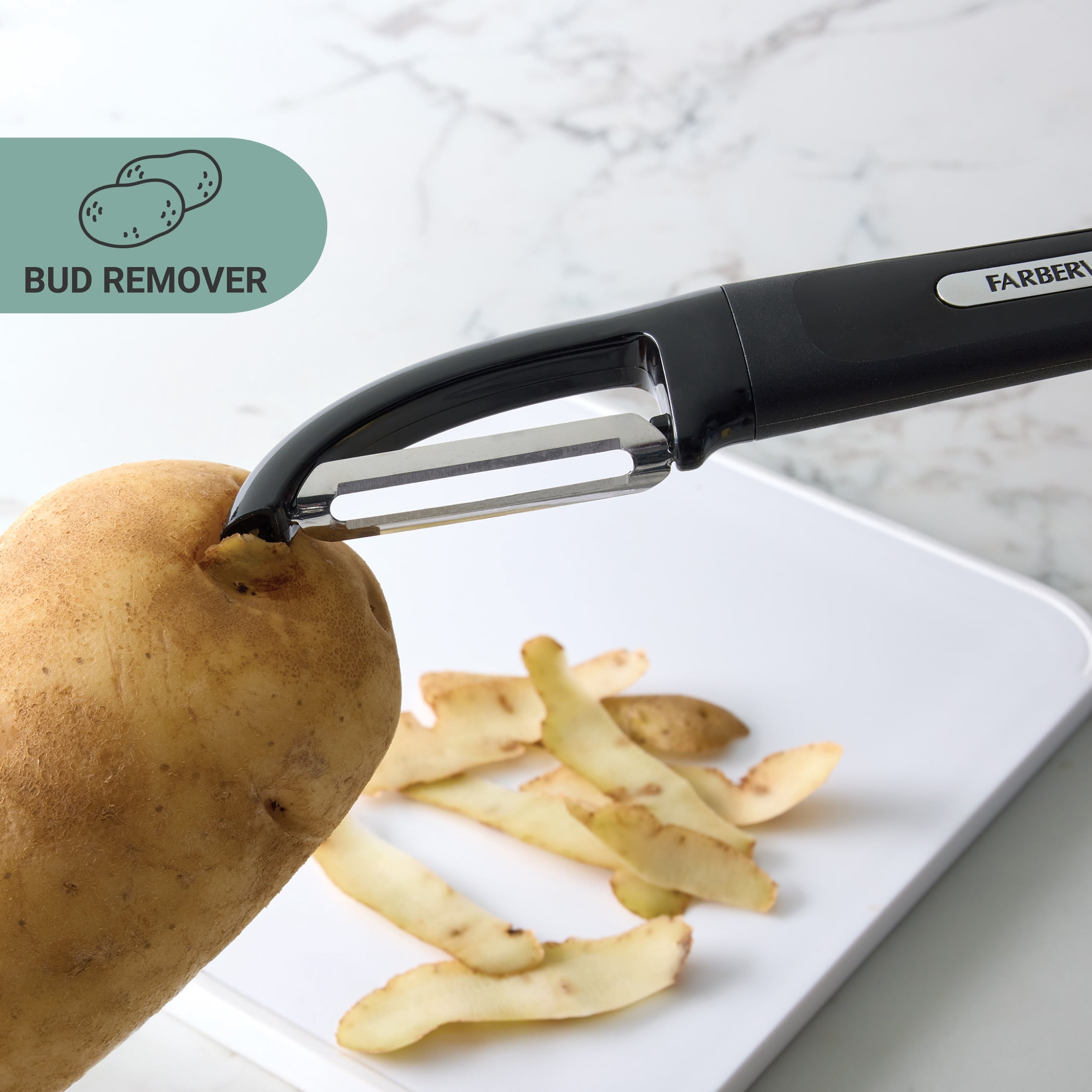 Farberware Professional Stainless Steel Euro Peeler with Black Handle