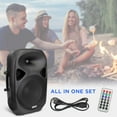 thumbnail image 2 of LyxPro 15'' Active PA Rechargeable Battery Loudspeaker, Bluetooth, MP3, USB - Black, 2 of 5