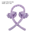 thumbnail image 3 of Ruban de Fer à Friser pour Cheveux, Pince Rouleau en Mousse Sans Chaleur Réutilisable et Portable, Serre-Tête Enveloppant, Violet, 3 of 9