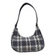 thumbnail image 2 of Bolso Retro Otoño E Invierno Versátil Lona A Cuadros Con Hombro Pu para Axila 8276 (azul Oscuro) Azul Oscuro, 2 of 9
