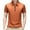 Orange, variant on Men's Zip-Up Polo Shirt Short Sleeve Moisture Wicking Outdoor Golf Shirt Collar Sports Tennis Polo Shirt