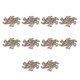 thumbnail image 5 of Adornos navideños de madera, elegantes, ligeros y duraderos, con forma de copo de nieve, atractivos artículos decorativos para el hogar. Estilo 1, 5 of 14