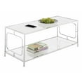 thumbnail image 2 of Convenience Concepts Omega Chrome Coffee Table with Shelf, Glass/Chrome, 2 of 2
