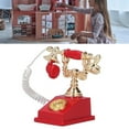 thumbnail image 4 of Dollhouse European Vintage Telephone, Simulation Vintage&nbsp; Elegant Dollhouse Mini Phone Model Stable Exquisite&nbsp; For 1:12&nbsp;Dollhouse, 4 of 8