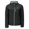 thumbnail image 2 of Men's-Cutter & Buck  Black LSU Tigers Rainier Eco PrimaLoft Hooded Full-Zip Jacket, 2 of 3