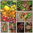 thumbnail image 2 of Cuadros de frutas de cocina en la pared, impresiones de carteles de especias, verduras, cereales, pinturas en lienzo para comedor, restaurante, decoración del hogar, 2 of 5