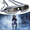 thumbnail image 2 of Gustave Swimming Goggles and Cap, Silicone Swimming Bubble Cap Anti-slip + Anti-fog Swim Goggle Swimming Glasses Set for Adults Men Women Youth, Gray, 2 of 10