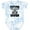 Tie Dye Blue, variant on Future Scuba Diver Boys or Girls Baby Bodysuit