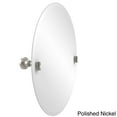 thumbnail image 2 of Allied Brass WS-91 Frameless Oval Tilt Beveled Edge Wall Mirror, Antique Pewter, 2 of 5