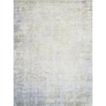 Pasargad Home  12 x 15 ft. Beverly Collection Hand Loom Silk Area Rug - Silver