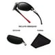 thumbnail image 3 of Gafas de sol polarizadas para pesca deportiva UV400 azules TAC + PC, 3 of 5
