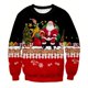 thumbnail image 3 of Suéteres de otoño e invierno para hombre, suéteres con estampado 3D de Papá Noel y muñeco de nieve, suéteres casuales de moda para deportes callejeros para hombre, 3 of 5