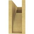 thumbnail image 4 of 5"W x 15"D x 10"H Classic Viola Rough Cedar Woodgrain TimberThane Corbel, Primed Tan, 4 of 6