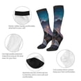 thumbnail image 3 of Naloa Night Sky Wolf Thigh High Socks Extra Long Stretchy Sock Women Over Knee High Opaque Stocking Daily Wear, 3 of 6